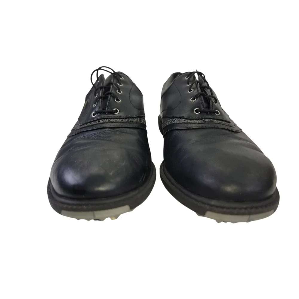 Footjoy Golf Shoes Mens Size 12M Black Superlites Soft Spike Lace‎ Up Leather